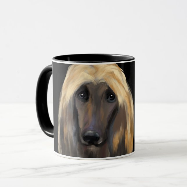 AFGHAN HOUND   MUGG (Framsida vänster)