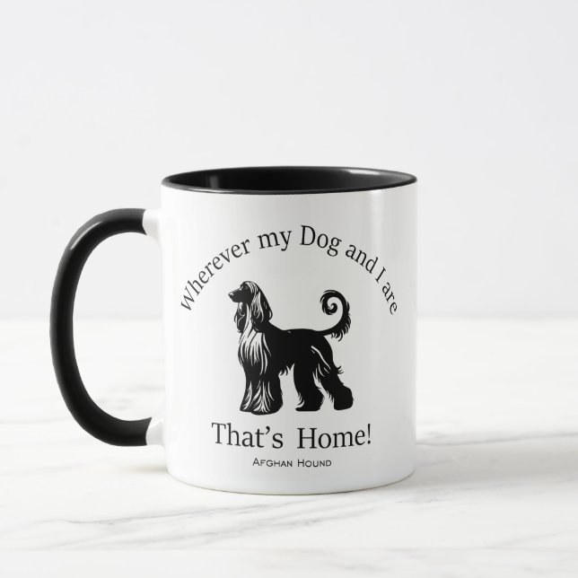 Afghan Hound Mugg (Vänster)