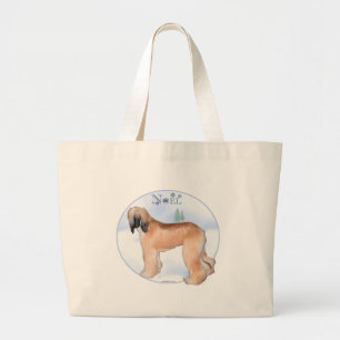 Afghan Hound Noel Jumbo Tygkasse