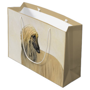 Afghan Hound Painting - Cute Original Hund Art