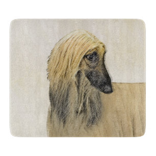 Afghan Hound Painting - Cute Original Hund Art