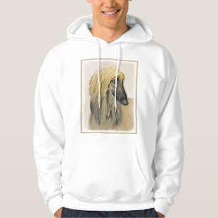 Afghan Hound Painting - Cute Original Hund Art Hoodie