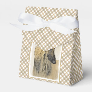 Afghan Hound Painting - Cute Original Hund Art Presentaskar