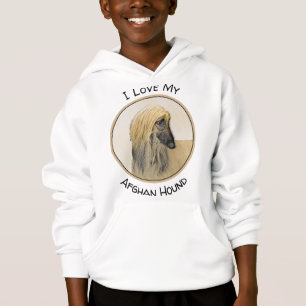 Afghan Hound Painting - Cute Original Hund Art T Shirt