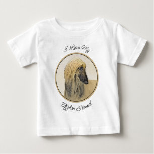 Afghan Hound Painting - Cute Original Hund Art T Shirt