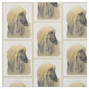 Afghan Hound Painting - Cute Original Hund Art Tyg
