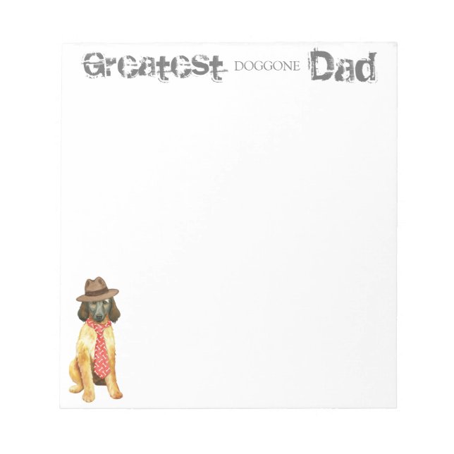 Afghan Hound Pappa Anteckningsblock (Framsida)