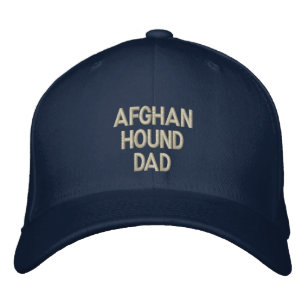 Afghan Hound PAPPA Broderad Keps