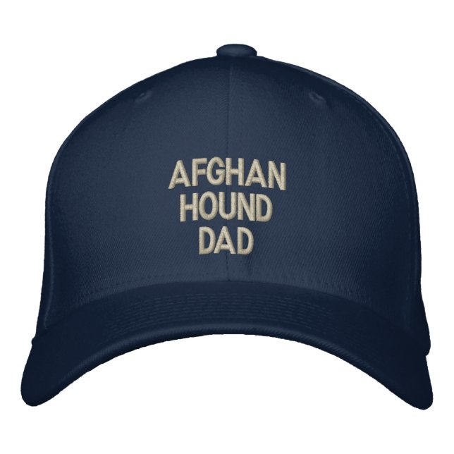 Afghan Hound PAPPA Broderad Keps (Framsida)