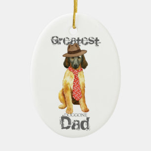 Afghan Hound Pappa Ceramic Ornament