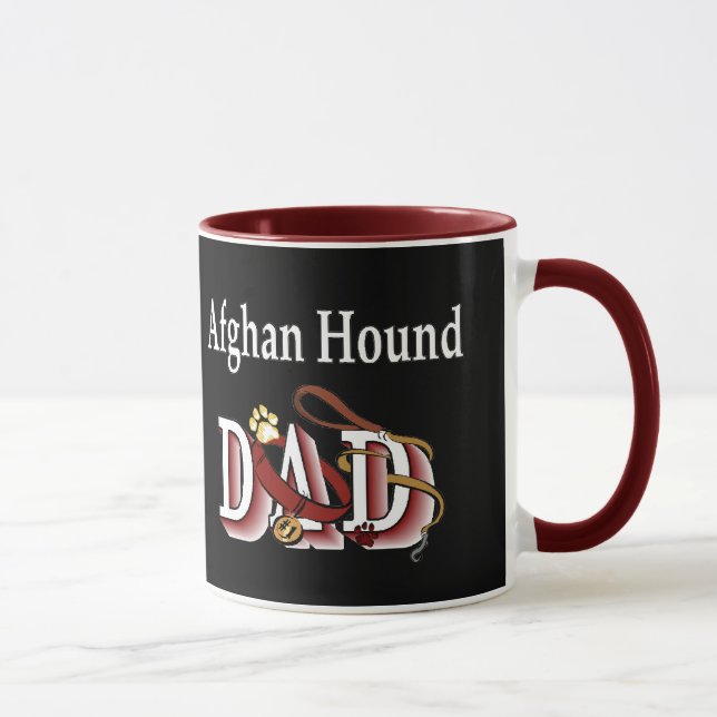 Afghan Hound Pappa Mugg (Höger)