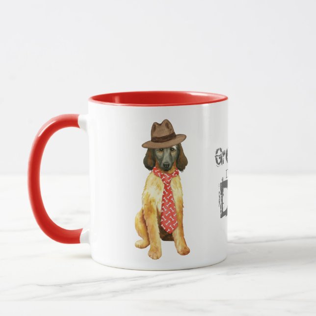 Afghan Hound Pappa Mugg (Vänster)