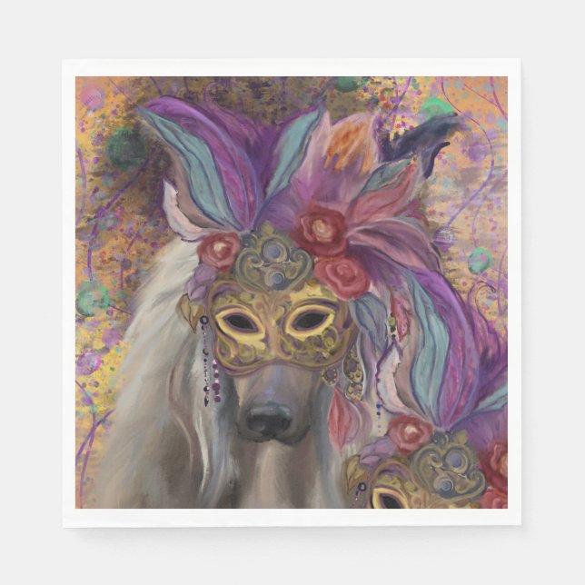 AFGHAN HOUND PAPPERSSERVETT (Framsidan)