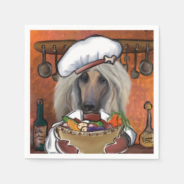 Afghan Hound        Pappersservett (Framsidan)