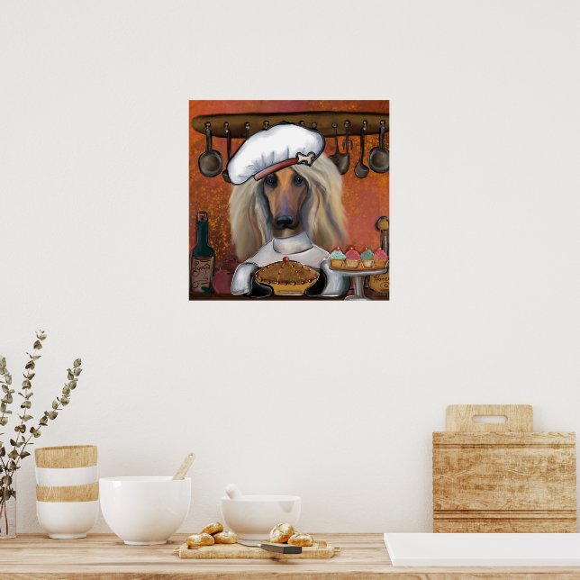 AFGHAN HOUND POSTER (Kök)
