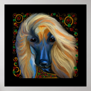 Afghan Hound Poster