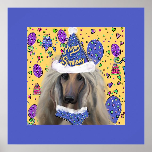AFGHAN HOUND POSTER (Framsidan)
