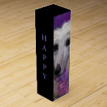 AFGHAN HOUND PRESENTASK FÖR VINFLASKA<br><div class="desc">UNDERBAR AFGHAN HOUND DESIGN</div>