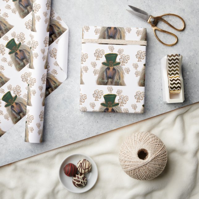 AFGHAN HOUND PRESENTPAPPER (Hantverk)