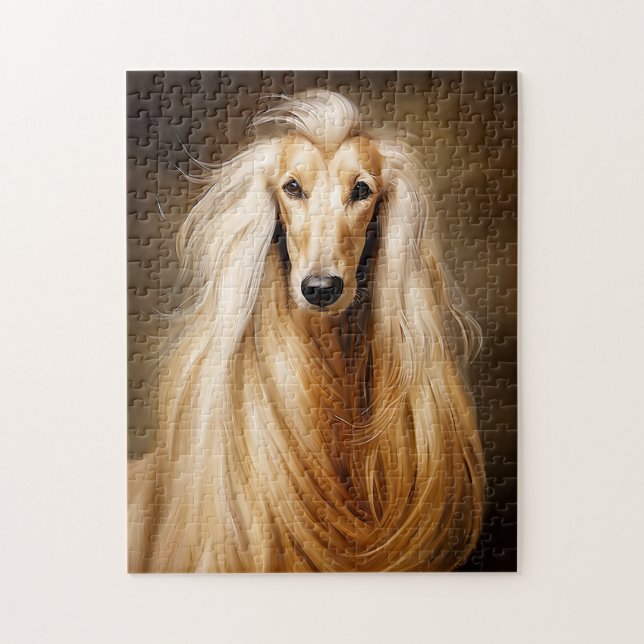 Afghan Hound Pussel (Vertikal)