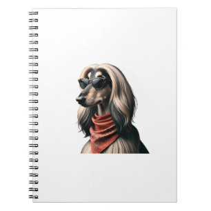 Afghan Hound Shirt Hund Mamma Pappa Balkh Baluchi Anteckningsbok
