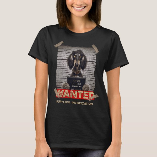 Afghan Hound T Shirt (Framsida)