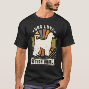 Afghan Hound Vintage Classic Retro Hund T Shirt