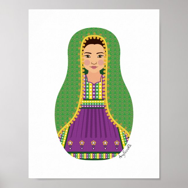 Afghan Matryoshka Poster (Framsidan)