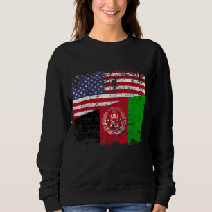 AFGHAN ROOTS Halamerikanska Flagga USA AFGHANISTAN T Shirt