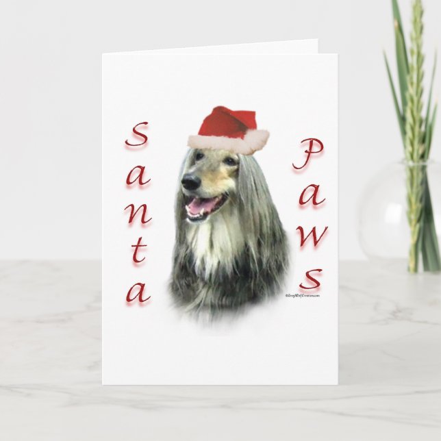 Afghan Santa Tassar Helgkort (Framsida)