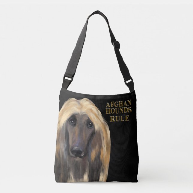 AFGHAN SKALLHUND   AXELVÄSKA (Framsida)