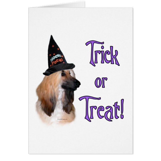 Afghan Trick Hälsningskort (Framsidan)