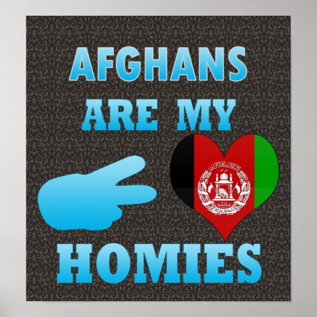 afghaner är mina Homies Poster (Framsidan)