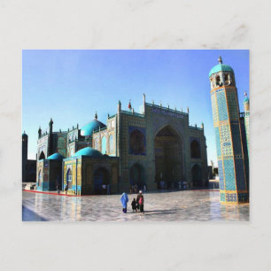 afghanis blå moské vykort