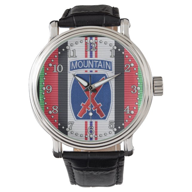Afghanistan 10th Mountain Division Watch Armbandsur (Framsida)
