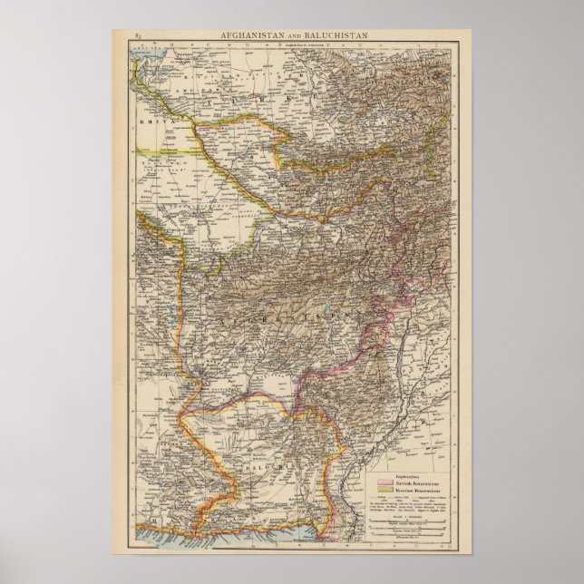 Afghanistan, Baluchistan Poster (Framsidan)