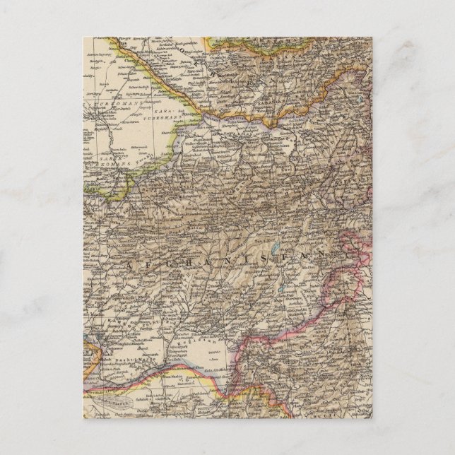 Afghanistan, Baluchistan Vykort (Framsida)