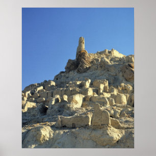 Afghanistan, Bamian Valley. Förklaringen anger att Poster