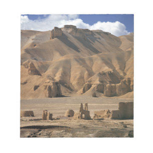 Afghanistan, Bamian Valley. Forntida jord- Anteckningsblock