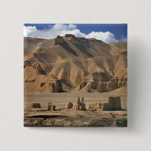 Afghanistan, Bamian Valley. Forntida jord- Knapp