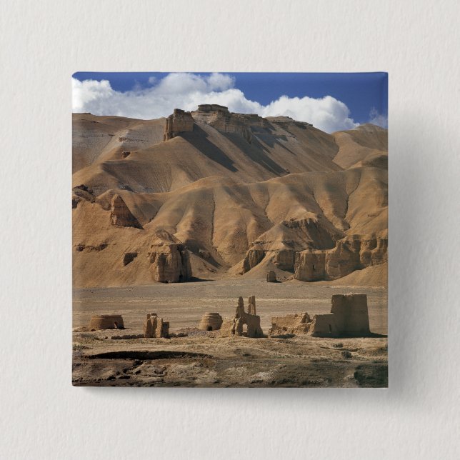 Afghanistan, Bamian Valley. Forntida jord- Knapp (Framsida)