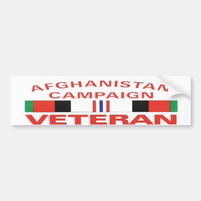 AFGHANISTAN CAMPAIGNBUMP KLISTERMÄRKE (Framsidan)