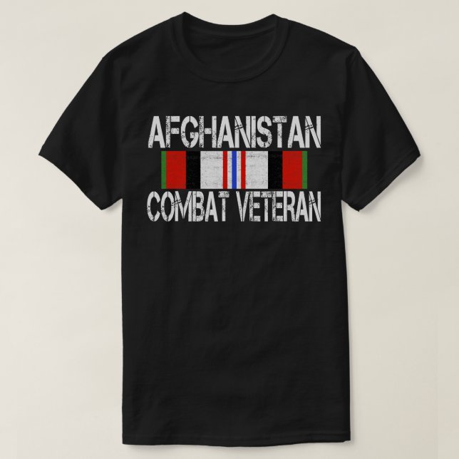 Afghanistan Combat Veteran T-Shirt (Design framsida)