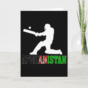 Afghanistan Cricket Fan Tröja 2025 Afghan Cricket Kort