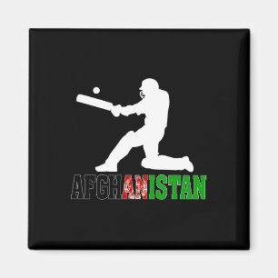 Afghanistan Cricket Fan Tröja 2025 Afghan Cricket Magnet