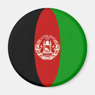 Afghanistan Fisheye flaggamagnet Magnet