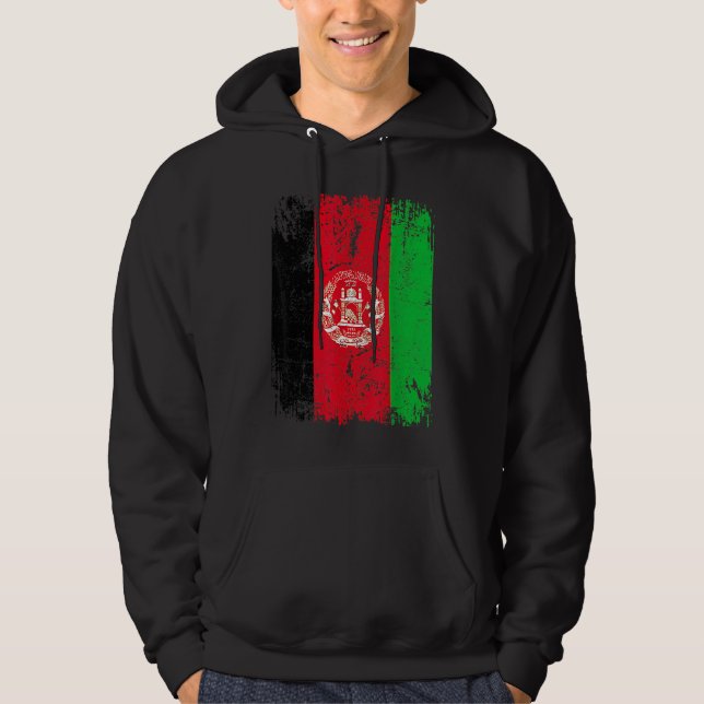 AFGHANISTAN Flag Women's Men's Children's Afghani Hoodie (Framsida)