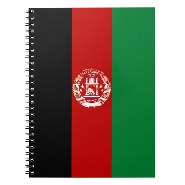 Afghanistan flagga anteckningsbok (Framsidan)