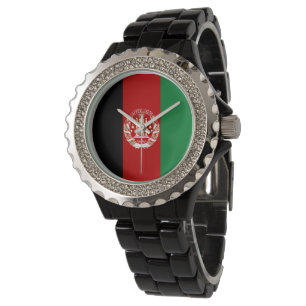 Afghanistan flagga armbandsur