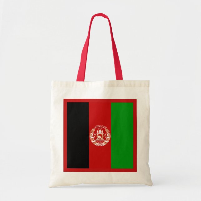 Afghanistan Flagga Bag Tygkasse (Framsidan)